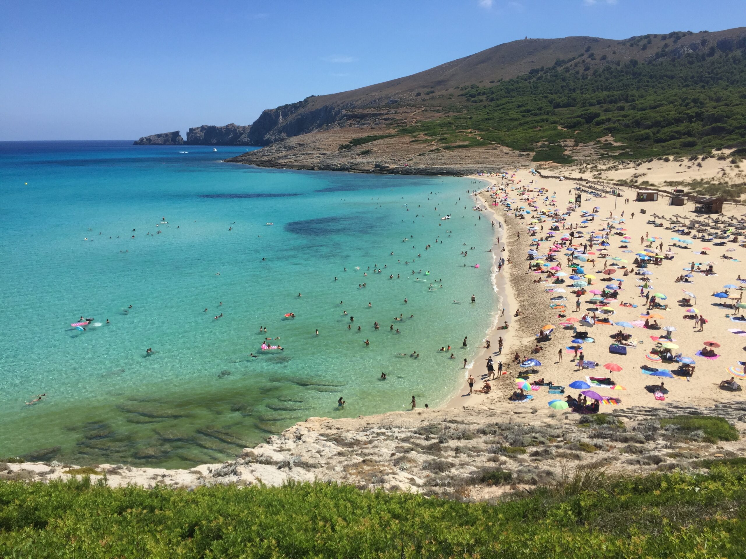 plaża Cala mesquida na Majorce