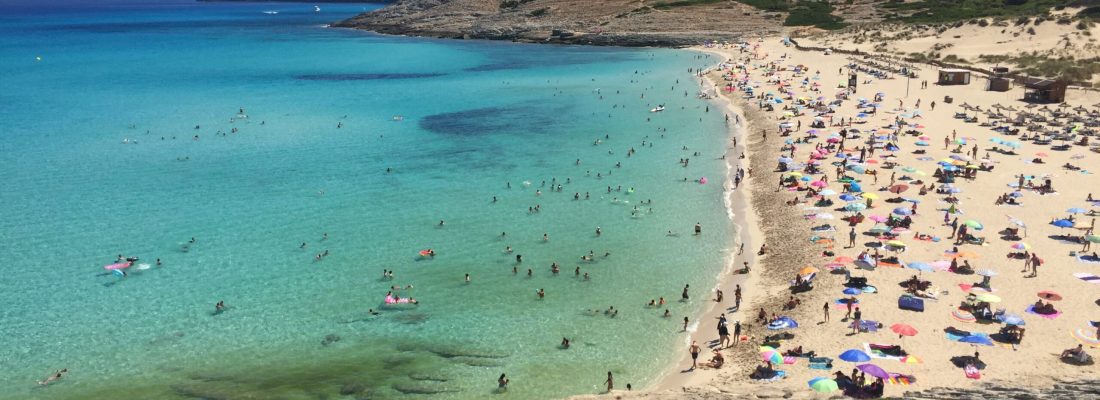 plaża Cala mesquida na Majorce